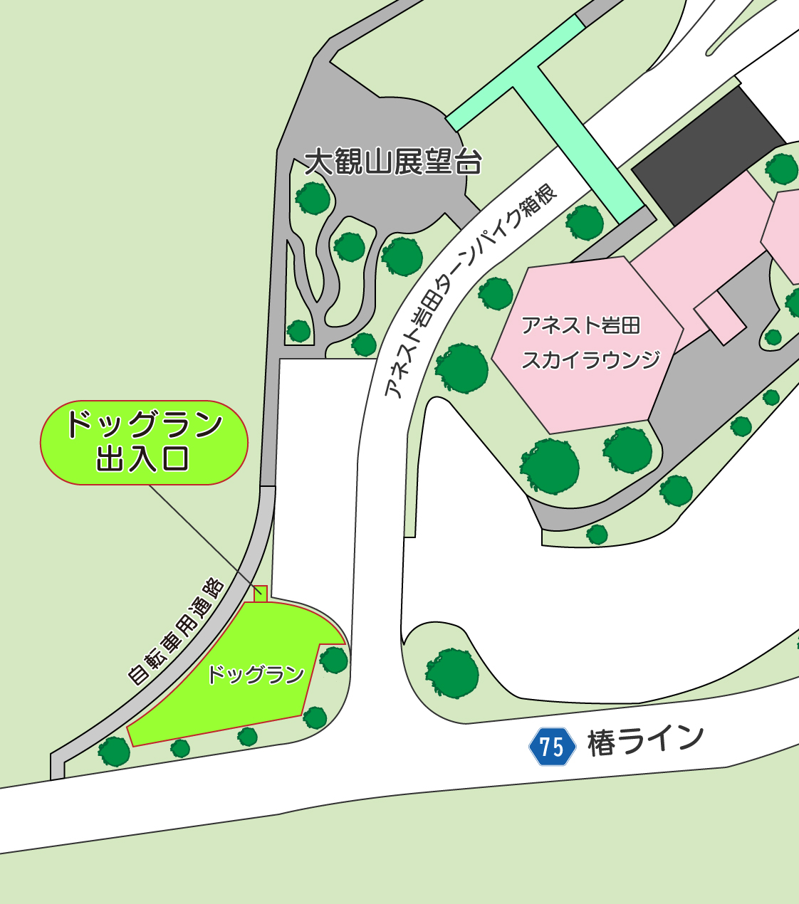 大観山にドッグランを設置しました アネスト岩田 ターンパイク箱根