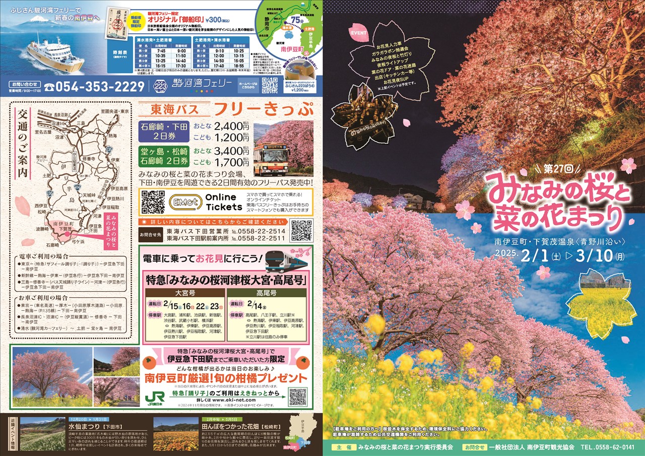 第27回みなみの桜と菜の花まつり | 南伊豆町観光協会（Minami-izu Tourism Association）